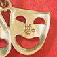 Preowned James Avery Retired Rare Hard to Find 14k Gold Theater Drama Mask Charm