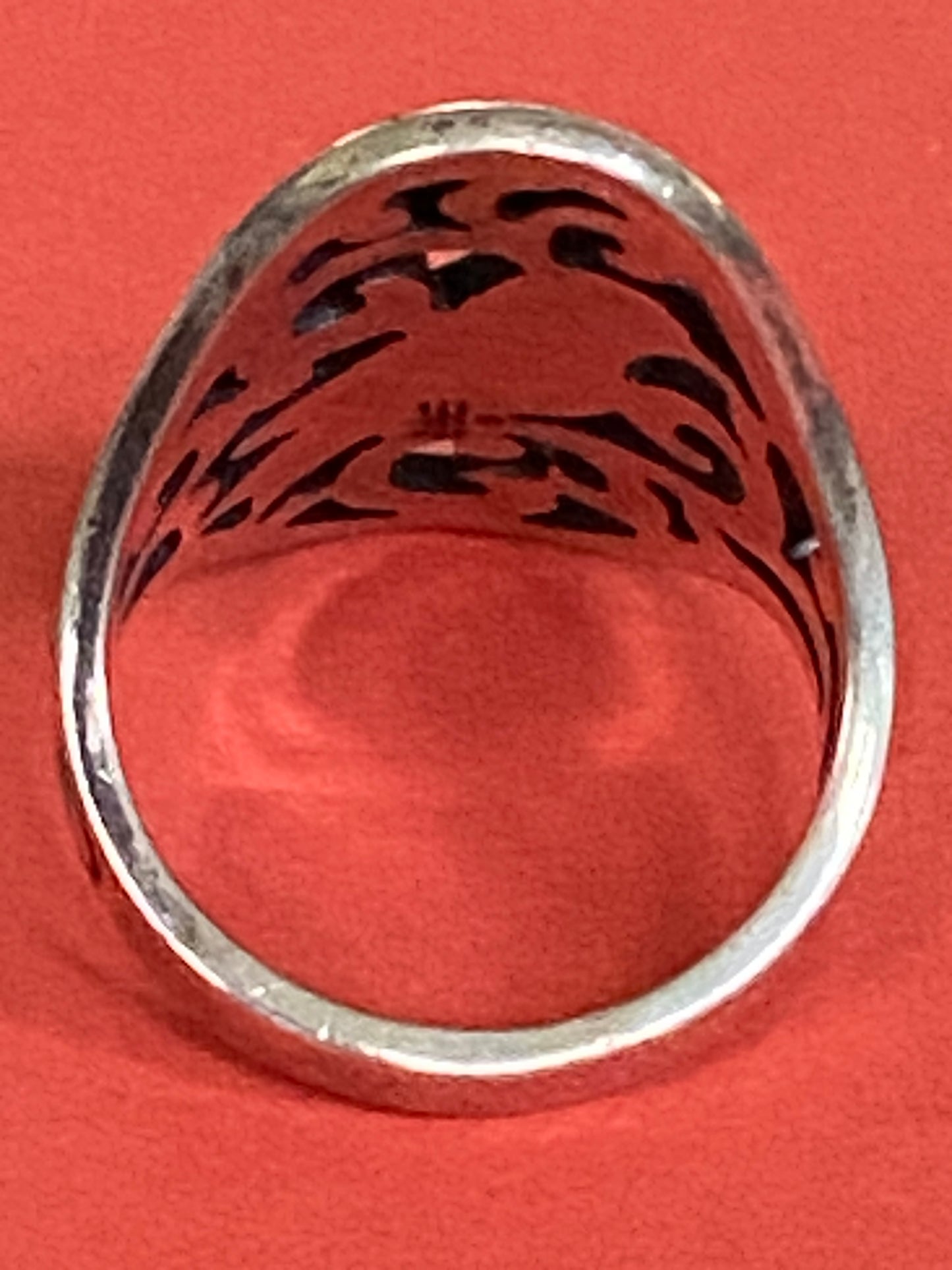 Preowned James Avery Retired Silver Bird of Paradise Ring Size 9