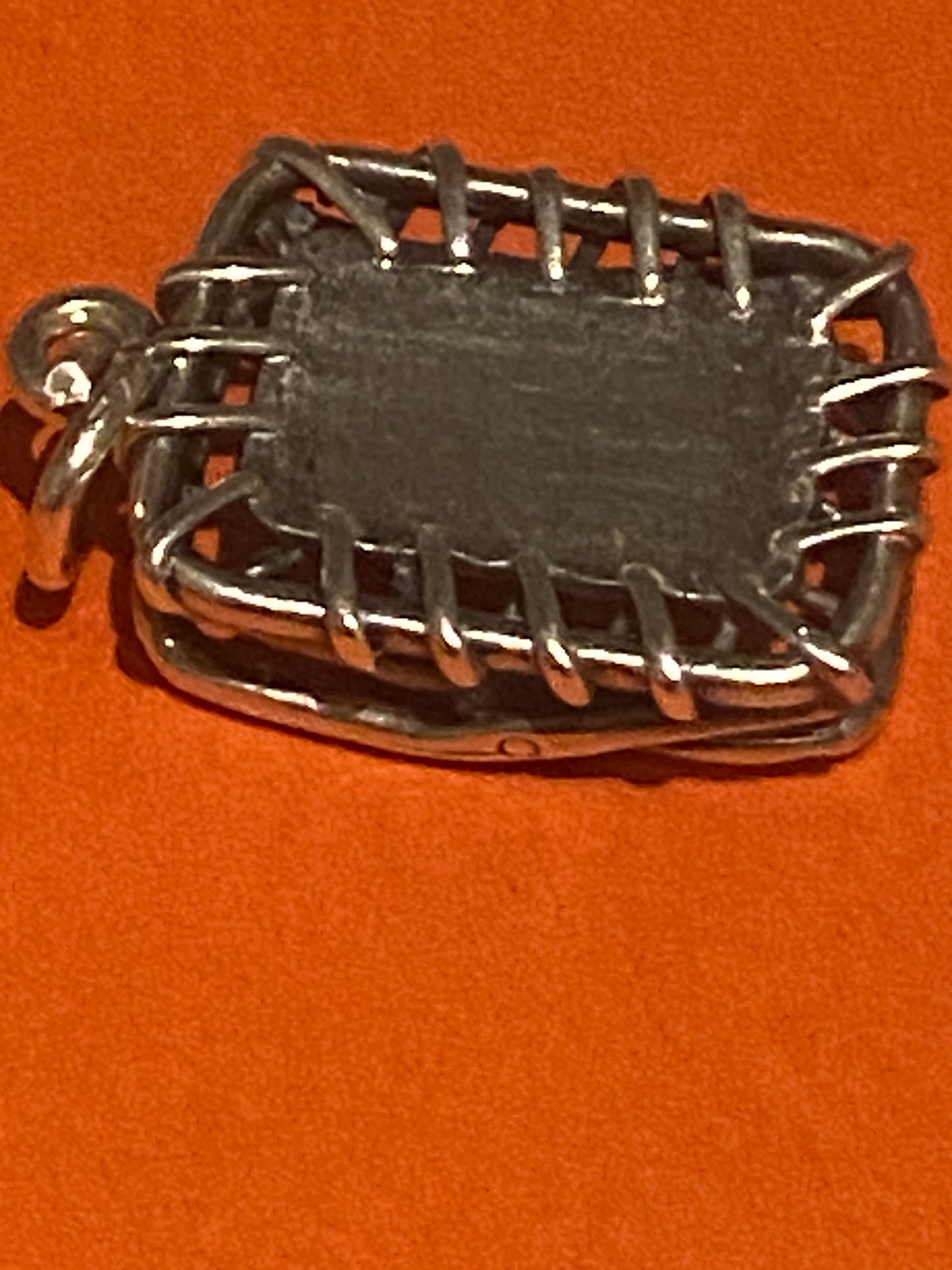 Preowned James Avery Retired Hard to Find Silver 3D Trampoline Charm