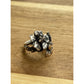 James Avery Retired Sterling Silver Blossom & Bronze Bee Ring Size 7.5