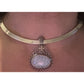 Barbara Bixby 925 Sterling 18K Gold Carved Aquamarine Pendant Enhancer 15g