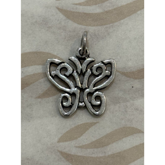 James Avery Retired Sterling Silver Lacewing Butterfly Charm Pre-Owned