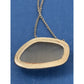 Banana Republic Agate Semi Precious Stone Pave Crystal Pendant Necklace