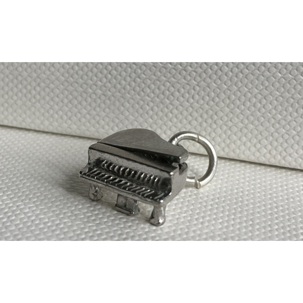 Vintage Sterling Silver Grand Piano Charm Pendant Musician Music Theme