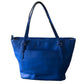 Coach Peyton Leather Cerulean Blue Zip Top Tote Bag Purse