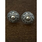 Sterling Silver Dome Stud Beaded Granulation Artisan Bali Style 925 Earrings