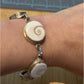 Natural Shiva Eye OR Gomati Chakra 925 Sterling Silver Unisex Healing Bracelet