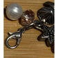 Vintage Sterling Silver 925 Multi Cluster Beach Ocean Starfish Pearl Charms