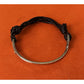 Pre owned James Avery Retired Silver And Leather Hook On Charm Bracelet Size Small