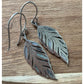 Annika Witt Sterling Silver Abalone Leaf Dangle Earrings 925 Boho 1.25” 3.7 gr