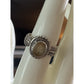 Feather Band Handmade 925 Sterling Silver Citrine Feather Cocktail Ring Size 8.5