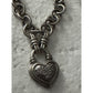 Kiran Jewels KRN Sterling Silver 925 Diamonds 1/4 Ct Heart Chain Charm Bracelet