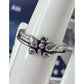 Vintage Charles Miller Sterling Silver Butterfly Ring Signed 925 © CM Size 7