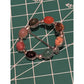Vintage Sterling Silver Multi Stone Brooch Carnelian Tiger Eye Jasper Aventurine
