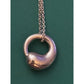 Tiffany & Co. Elsa Peretti Small Bean Pendant Necklace 925 Silver Spain 16”
