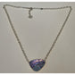 Retired KENDRA SCOTT Mckenna Gold Statement Pendant Necklace in Lilac Abalone