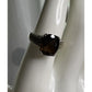Vintage T&C Smoky Quartz Ring 14K & Sterling Silver Two Tone Statement Ring 8.5