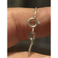 Vintage Sterling Silver Swarovski Crystal Snowflake Pendant Necklace 18”