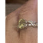 Sterling Silver Prasiolite Ring 925 Oval Green Amethyst Twist Band Size 6