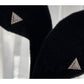 Vintage Sterling Silver Pave Triangle Stud Post 925 Earrings