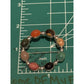 Vintage Sterling Silver Multi Stone Brooch Carnelian Tiger Eye Jasper Aventurine