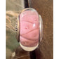 Pandora Zigzag Pink Triangular Sterling Silver Glass Murano Bead Charm
