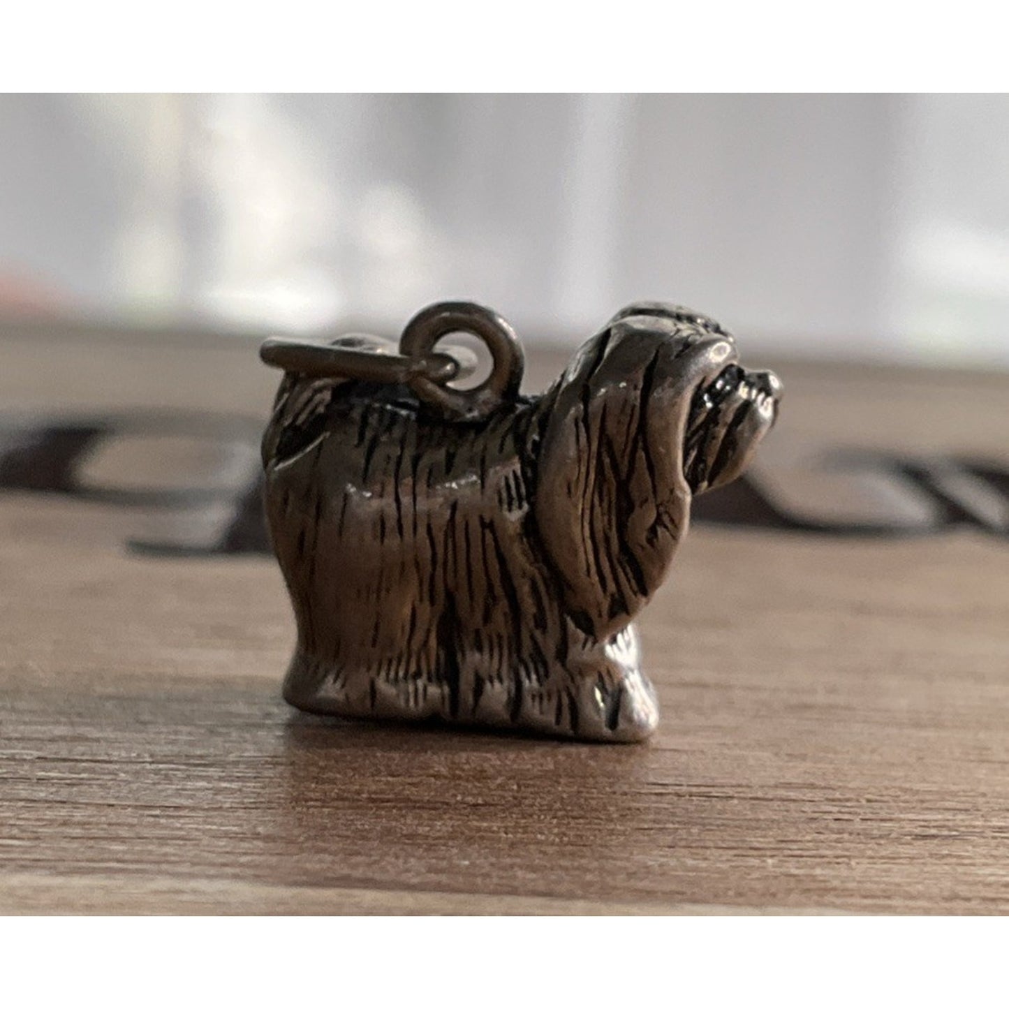 925 Sterling Silver Schnauzer Dog Charm