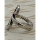 Pre owned James Avery Retired Sterling Silver Hammered Swirl Ring Size 7