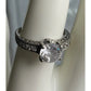Sterling Silver CZ Engagement Ring Size 8.5 Round Solitaire Bridal Ring 925