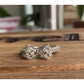Sterling Silver Bow Ring S925 CZ Bow Tie Ring Dainty Sparkle Ring Size 7