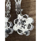 Judith Ripka 925 Sterling Silver CZ Dangle Earrings Rope Chain 14.4g Designer
