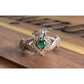 Galway Claddagh Ring Sterling Silver Irish Friendship Love Loyalty Ring Size 5