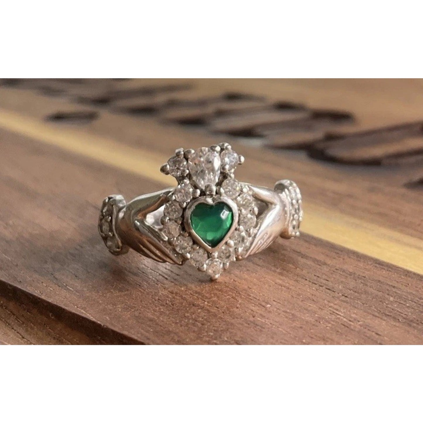 Galway Claddagh Ring Sterling Silver Irish Friendship Love Loyalty Ring Size 5