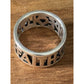 Pre Owned James Avery Retired Sterling Silver Faith Hope And Love Ring Size 6
