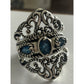 Carolyn Pollack Relios Sterling Silver Blue Gemstone Ring Size 9 Southwestern