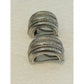 Judith Ripka Sterling Silver Ribbed Hoop Earrings 925 Omega Backs 15.4g Vintage