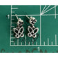 Brand New Retired James Avery Sterling Silver Butterfly And Flower Earrings