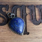 Sterling Silver Lapis Azuli Pendant ( Treardrop Cabochon)