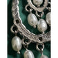 Vintage Judith Ripka 925 Sterling Silver Pearl Chandelier Drop Earrings 14.6g