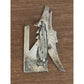 Vintage Navajo ALLISON Sterling Silver Howling Coyote Pin Brooch 5.2g