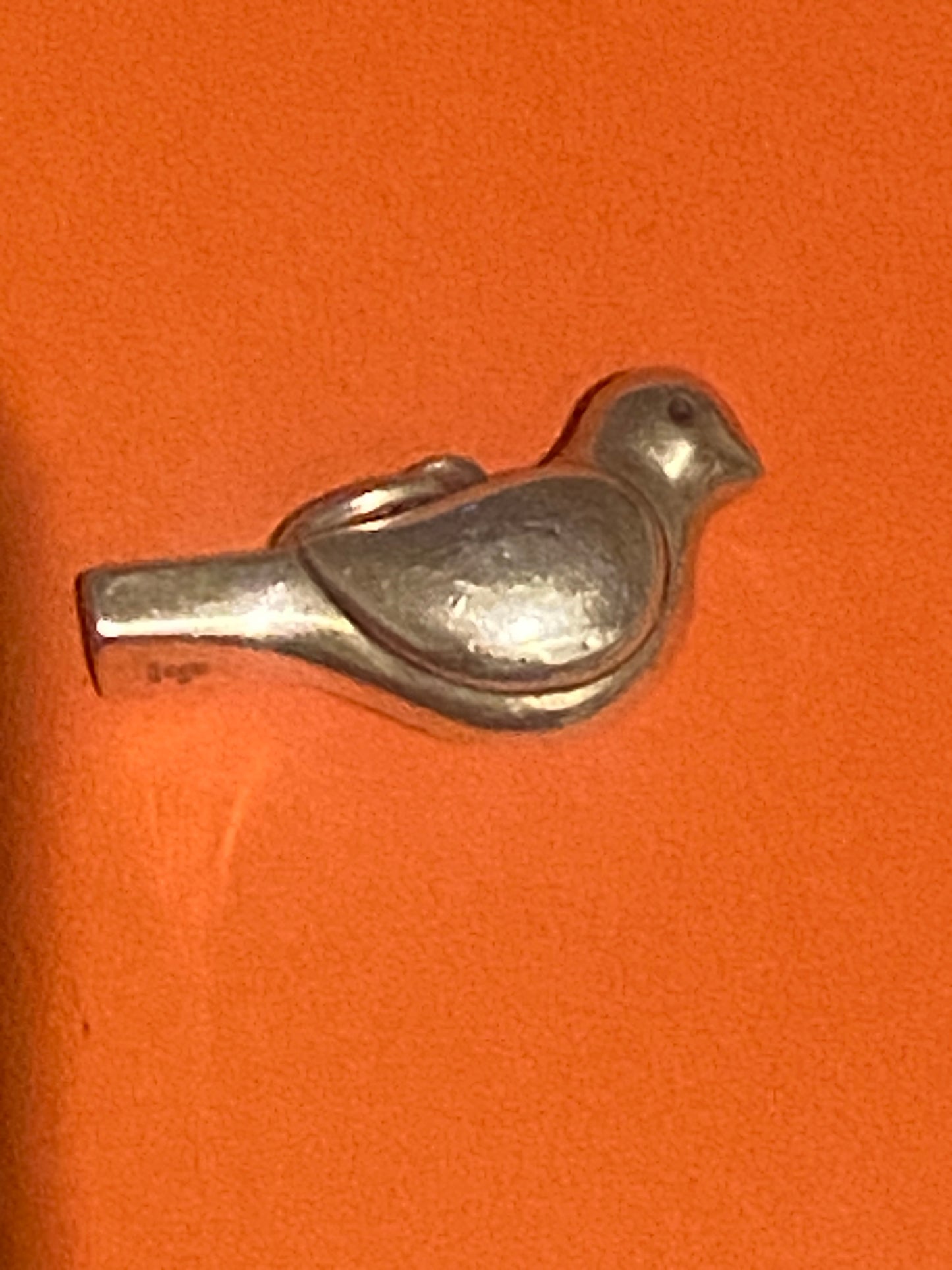 Preowned James Avery Retired RARE HTF Silver Bird Whistle Charm or Pendant