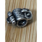 Vintage MA Michael Anthony 925 Italy Sterling Silver Owl Bead Charm