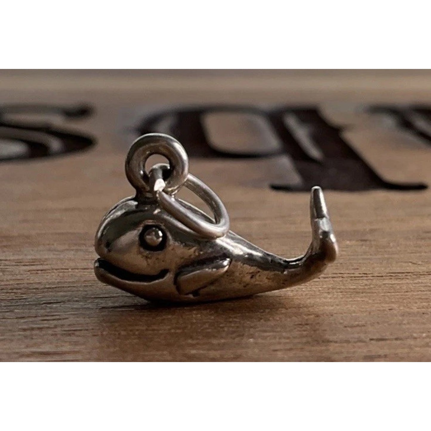 925 Sterling Silver Whale Charm