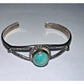 Vintage Native American Sterling Silver Turquoise cuff bracelet