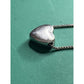 Sterling Silver Puff Heart Pendant Necklace Box Chain 16–18” Adjustable 5.9g