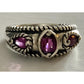 Carolyn Pollack Relios 925 Sterling Silver Garnet Ring Southwestern Size 9