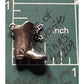 Vintage Sterling Silver 3D Drill Team Dance Boot 925 Charm