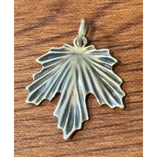 James Avery Retired Sterling Silver Maple Fall Leaf 🍁 Charm