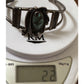 Vintage Navajo Sterling Royston Turquoise Cuff Bracelet Signed Artist KM 70s-80s