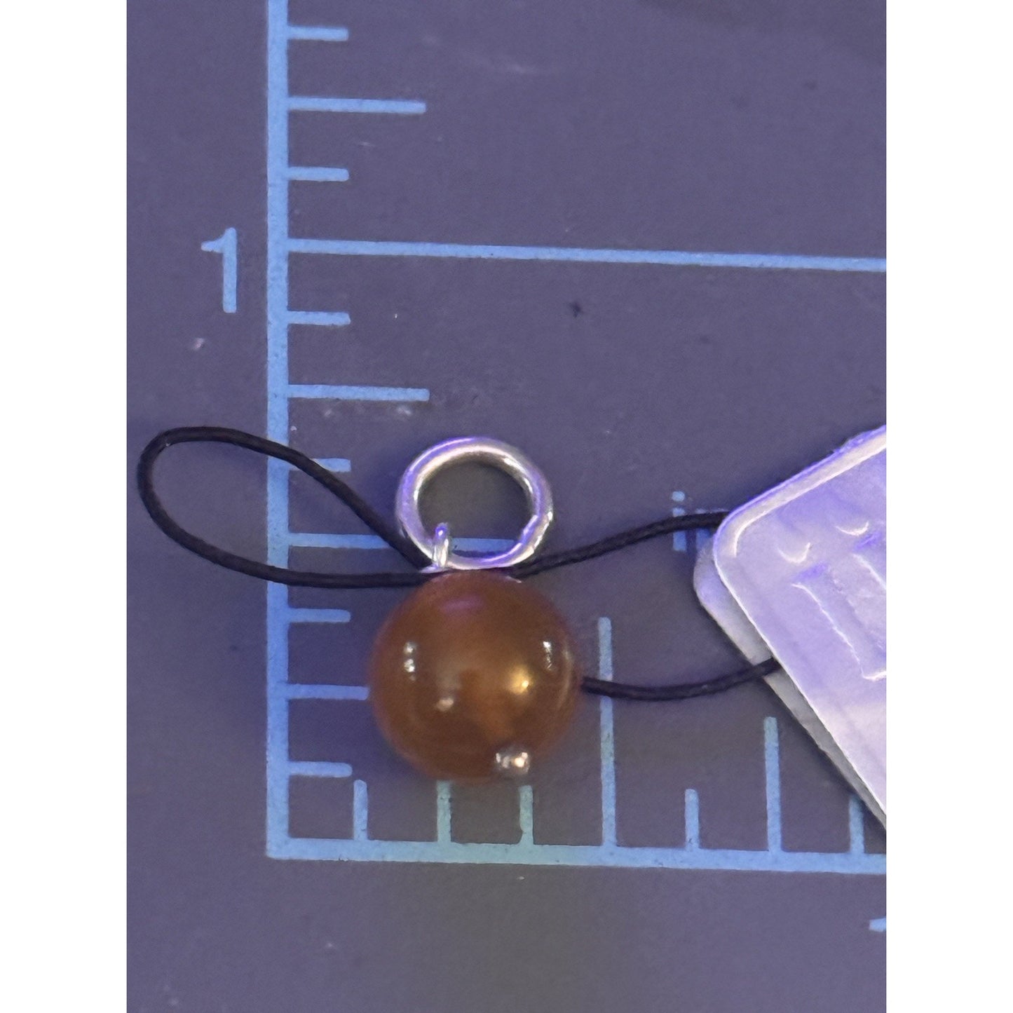 Pre owned RETIRED James Avery Carnelian Gemstone Enhancer Dangle Bead